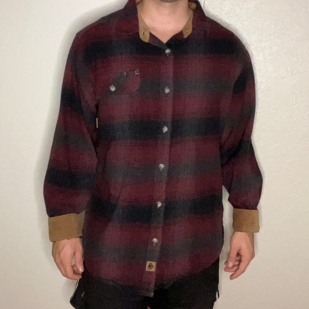 Legendary Whitetails Mens Large Flannel - Red Paid - Lumberjack - Fall Apparel